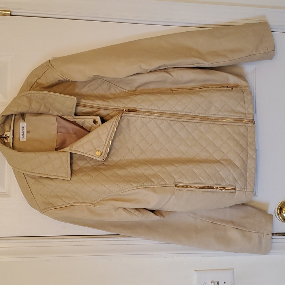 Calvin Klein faux leather jacket